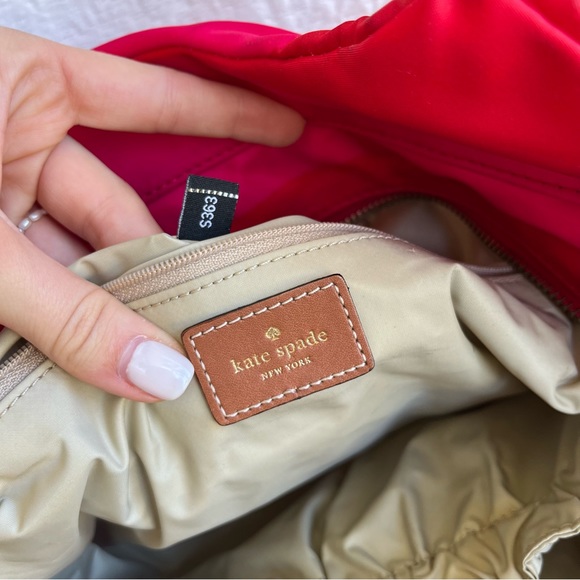 KATE SPADE Nylon Stripe Summer XL Tote Shoulder Bag Diaper Bag - Picture 13 of 14